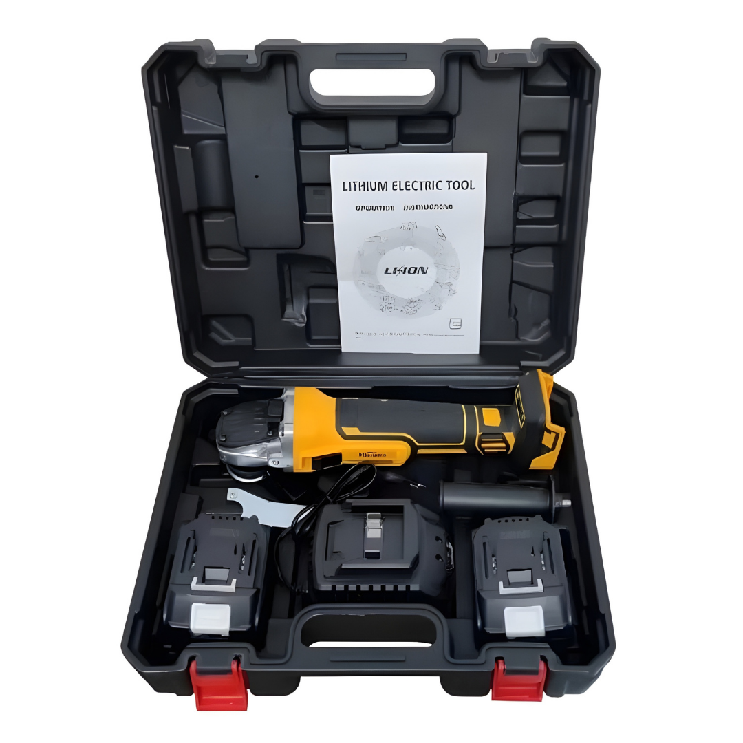 Polizor Unghiular Fără Fir 125 mm – 48V / 5Ah, 2 Acumulatori, 8100 RPM, Trusă Transport