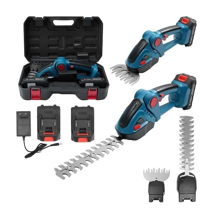Trimmer de Grădină 2 în 1 Fără Fir, 36V, Lamă 480mm, 2 Baterii + Încărcător + Geantă Transport