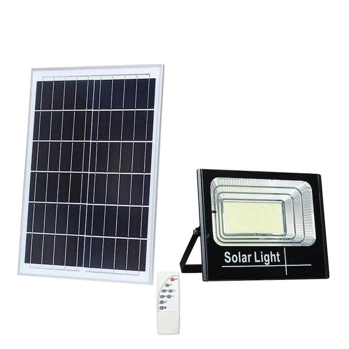 Proiector Solar LED cu Panou Separat 60W, Telecomandă