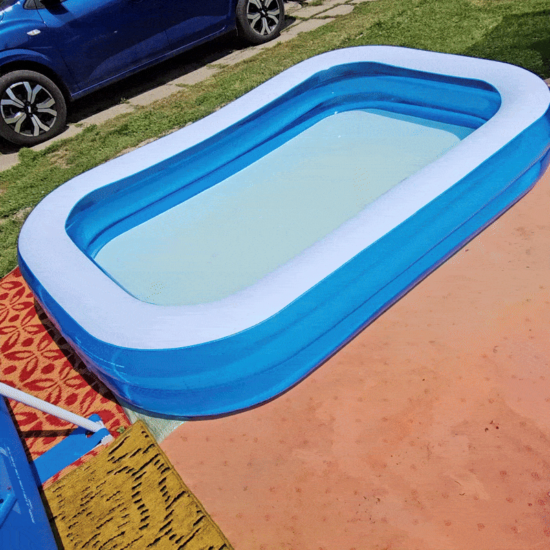 Pachet Vară Copii — Piscină Gonflabilă 200CM + Boxă Karaoke Wireless + Pistol Apă și Baloane