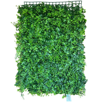 Panou gard decorativ cu frunze verzi artificiale, paravan verde pentru intimitate, 60 x 40 cm