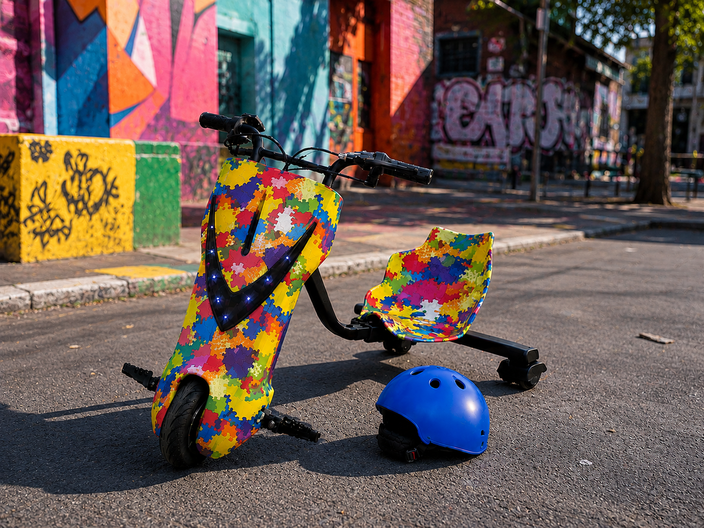 Tricicletă electrică drift Hello Kitty, 150W, 36V, 20 km/h