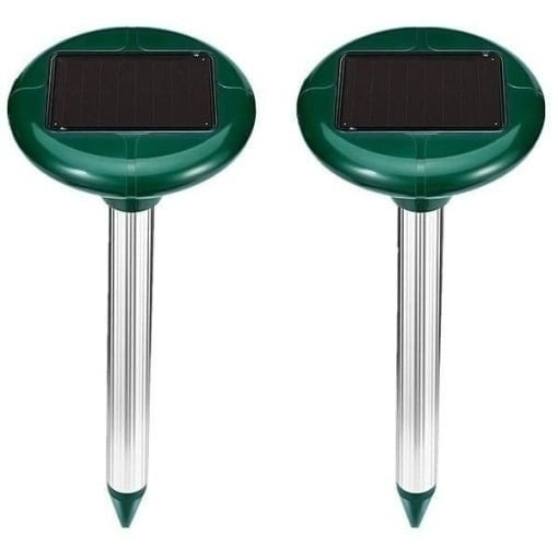 Dispozitive cu ultrasunete solare și vibrații împotriva cârtițelor, șoarecilor de câmp, șobolanilor și dihorilor