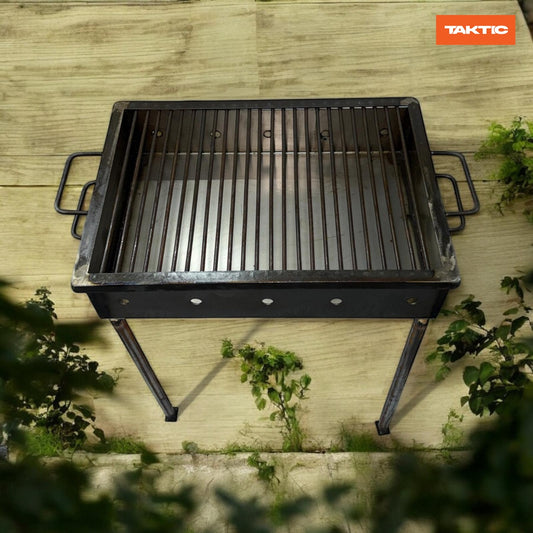 Gratar cu picioare, ideal pentru excursii, camping, picnic, 49 cm X 34 cm