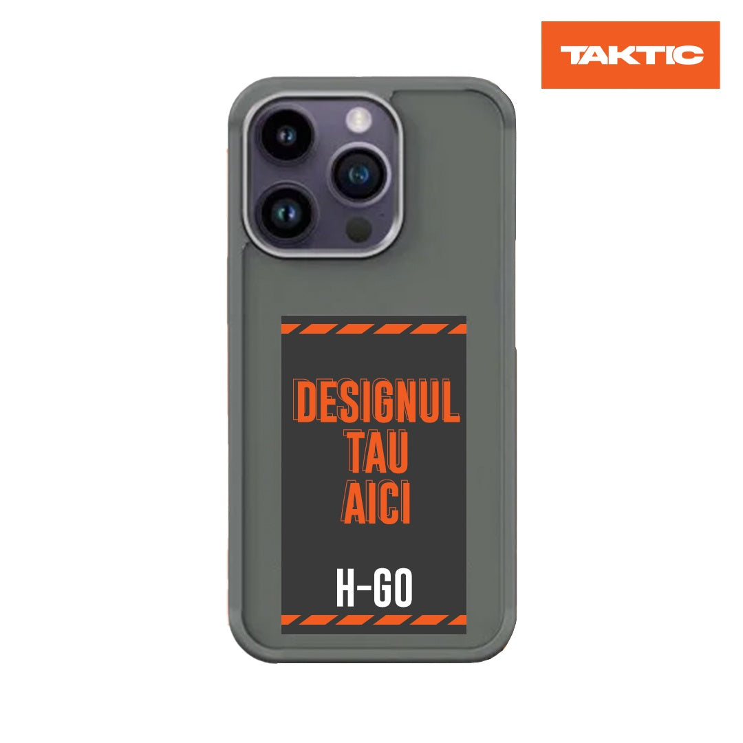 Husa iPhone H-Go Pro NFC cu ecran E-Ink, silicon